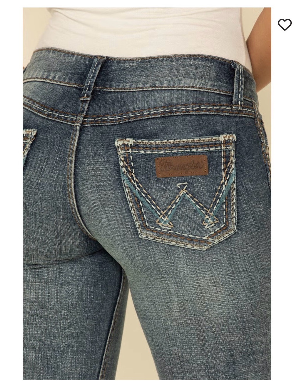 Wrangler Women's Sadie Blue Low-Rise Bootcut Jeans 26x32